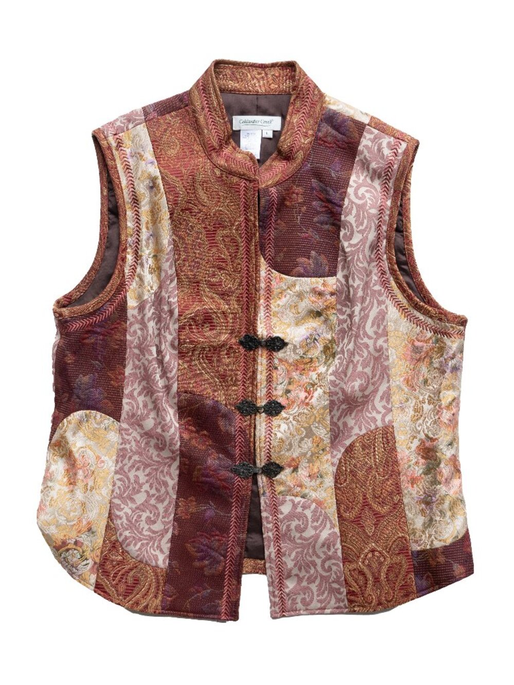 Satin Brocade Patchwork Renaissance Vest